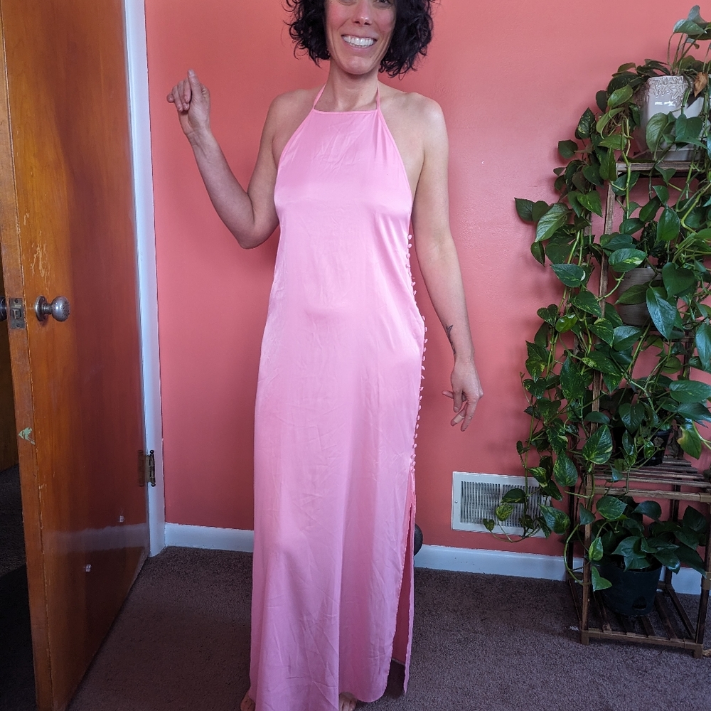 Zara pink slip dress